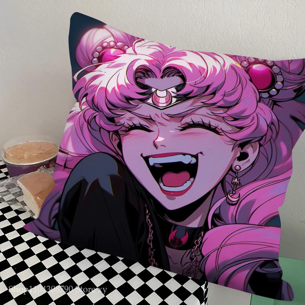 1 шт. Настроение Тело Лунная Леди Классический Аниме Наволочка Квадратная Спальня Диван Досуг Комфорт Подушка Авто Гостиная Дом Украшение