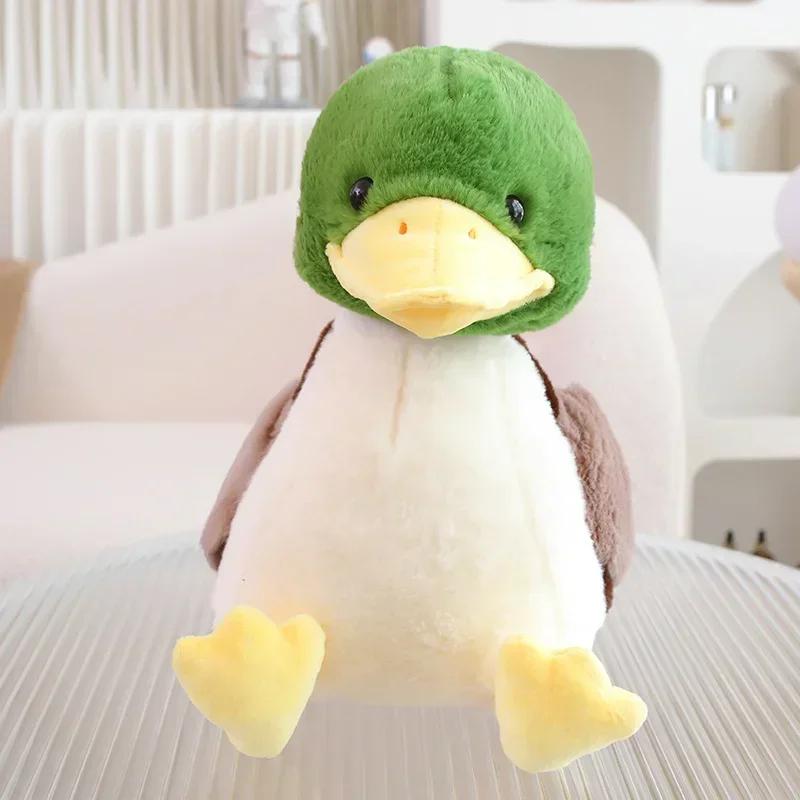 Имитация маленькой желтой утки Kawaii, дикой зеленой утки, плюшевые игрушки, мультяшные мягкие игрушки, куклы, мягкая подушка, игрушки, декор комнаты
