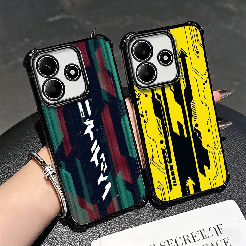 Киберпанк Эстетика Покрытие Чехол для Телефона Для Xiaomi Redmi Note 14 15 Pro Plus 13 12 11 11S 11T 10 9S 9 5G Противоударный Подушка Безопасности Чехол