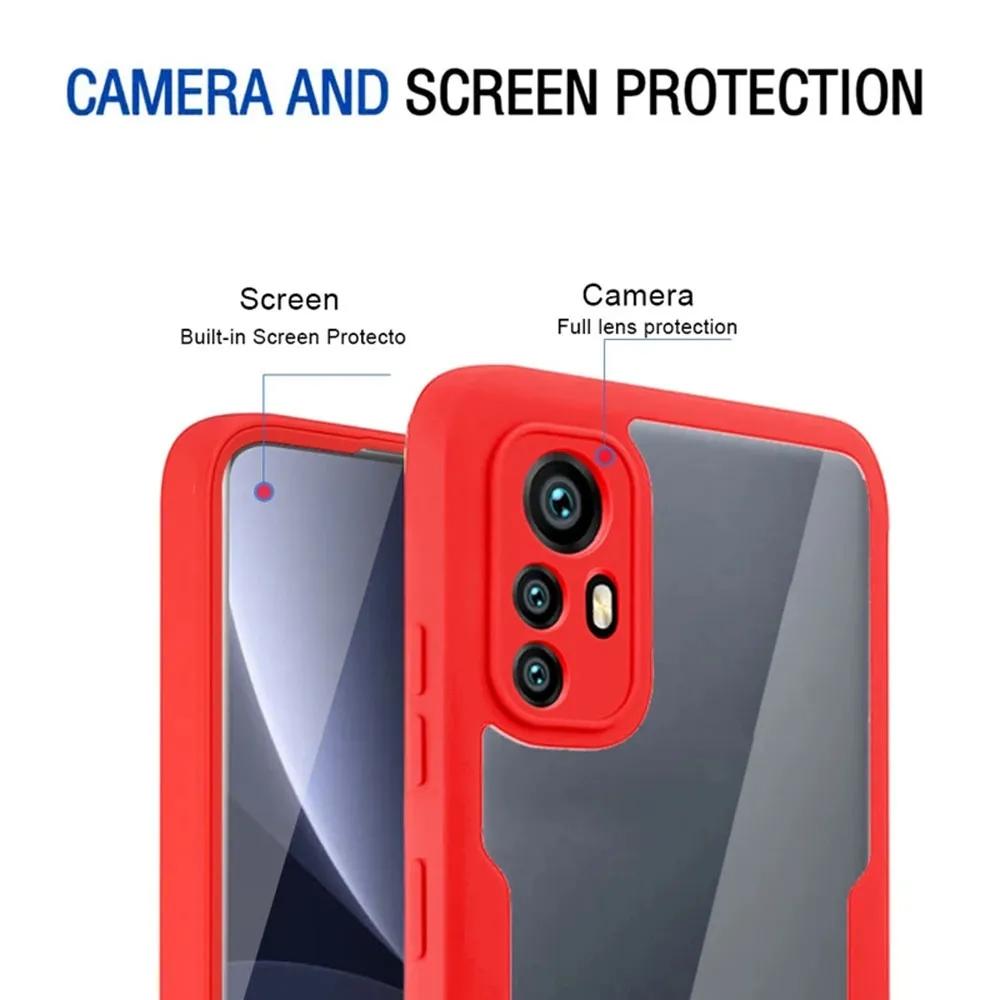 360 Полный корпус Передняя Задняя Защитные Чехлы Для Xiaomi 12T Pro 11T 12 11 lite 5g ne Противоударный Чехол Для Xiaomi 12T Pro 12X Чехол