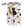 Halloween Wind Chimes Outdoor Decor Acrylic Chime Pendant Crystal Suncatcher Hanging Ornaments Decorative Sun Catcher for Window Hangings