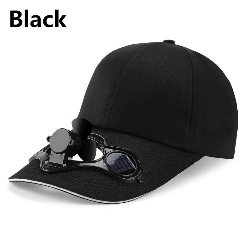 Sunscreen Solar Powered Fan Hat Summer Outdoor Sport Hats Sun Protection Cap With Solar Cool Fan Bicycling Climbing Baseball Cap