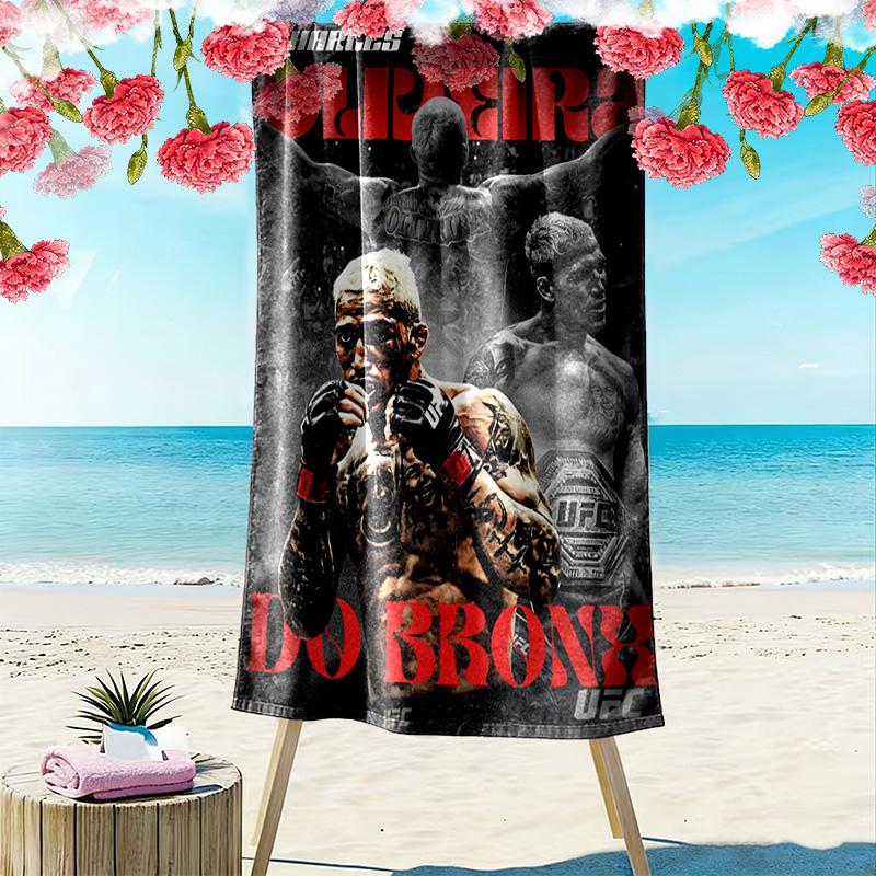 UFC Print Beach Towel, Large Soft Quick Dry Towel for Beach Camping Swimming