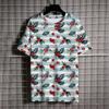 Santa Claus Print T Shirt For Men Cartoon Snowman Pattern Short Sleeve Loose Top Casual O-neck Boys and Girls Tee X'mas Clothing