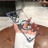 Plating Transparent Magnetic Frameless Phone Case for Samsung Galaxy S25 Plus S24 S23 S22 Ultra Camera Lens Protection Cover