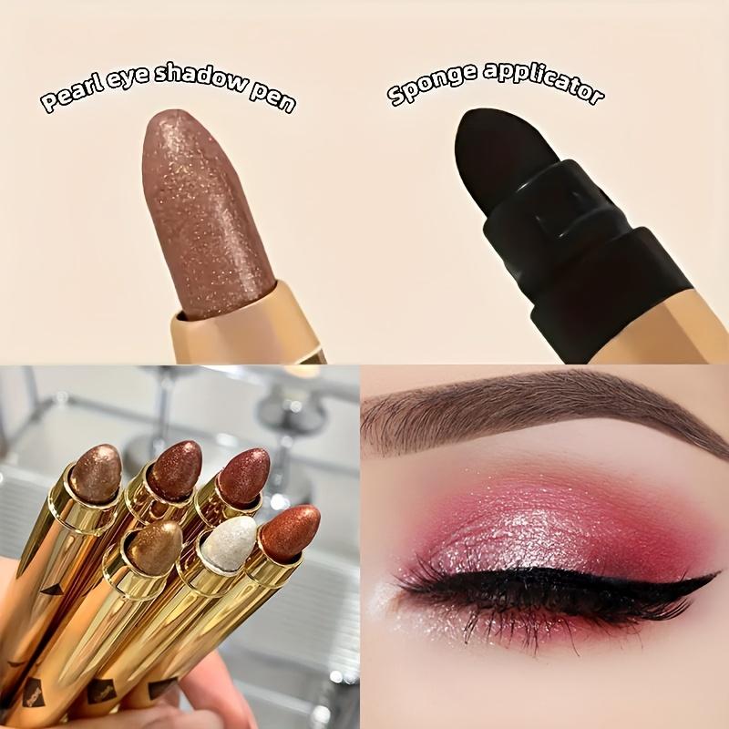 Мерцающие тени для век в стике, водостойкие, стойкие тени для век, блестки и сияющий финиш, смешанная цветовая система, 5-8 оттенков, карандаш для макияжа глаз