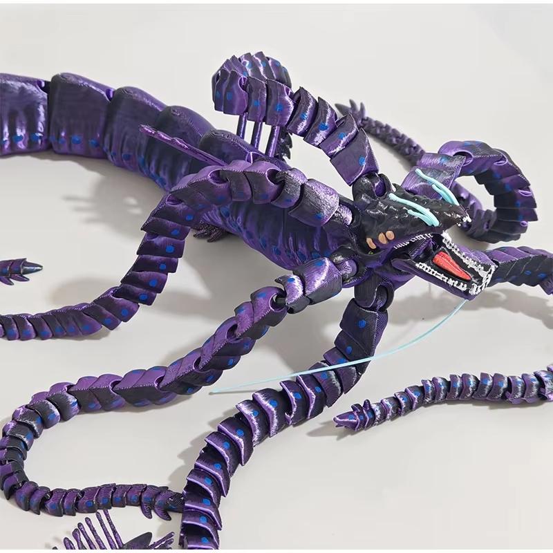 3D Printed Articulated Leviathan Figure Cthulhu Tentacle Dragon Poseable Ancient Sea Monster Desk Ornament Gifts
