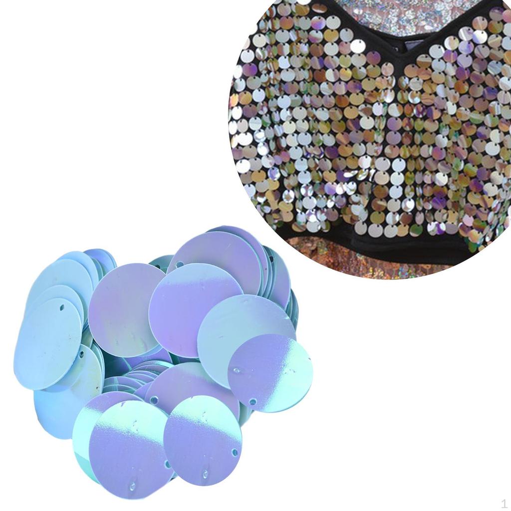 85 Pieces 20mm Flat Round Loose Sequins Hairpins Decorative Patches DIY Dress Accessories Set for