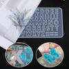 Keychain Resin Crafts Crystal Silicone Mould Casting Molds Letters Resin Mold Jewelry Making Tools