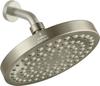 Modern Luxury High Pressure Rain Shower Head Anti-Clogging Silicone Nozzles Adjustable Wall Mounting (Polished Chrome 6" Round)