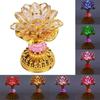 220V Buddhist Lamp LED Night Light Buddha Music Machine Lotus Flower Lamp  Temple