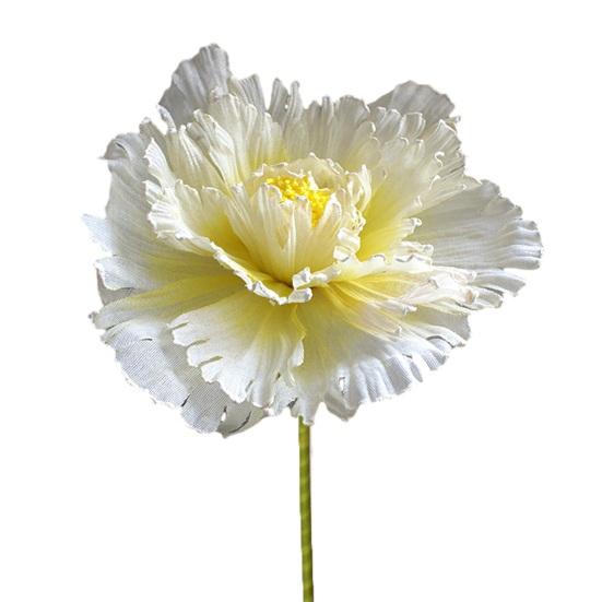 Искусственный пион Реалистичный поддельный шелковый цветок со стеблем Домашний офис Свадебная вечеринка Настольное украшение Ваза Искусственный цветущий декор