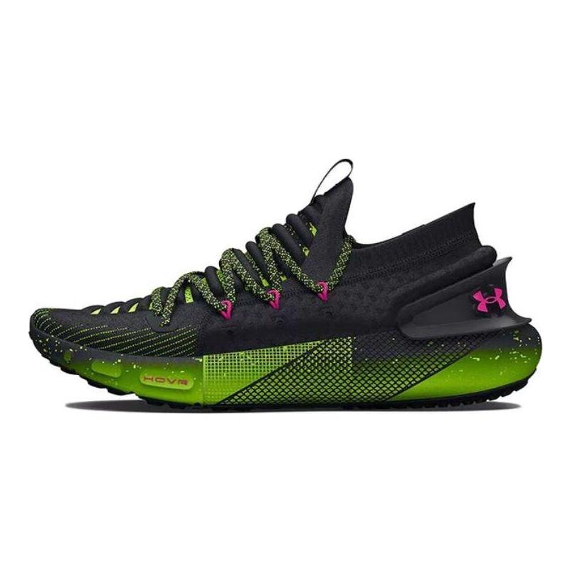 Under Armour Мужские кроссовки HOVR Phantom 3 Amp Black Lime Surge Rebel-Pink 3026814-001