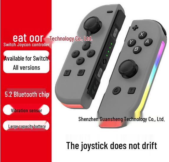 Беспроводной Bluetooth-геймпад для Nintendo Switch Joy-Con с RGB-подсветкой, пара