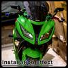 Зеркала для спортивных мотоциклов KAWASAKI NINJA250 / NINJA400 / NINJA500 / ZX-25R / ZX-4R / ZX-4RR  С функцией антиблика Алюминиевый сплав