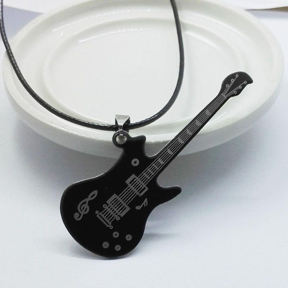 Trendy Guitar Music Sweater chain Pendant Necklaces Jewelry Fashion Accessories Clavicle Chain