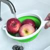 Складной таз для мытья овощей, компактный, для фруктов, складной дуршлаг, бытовой