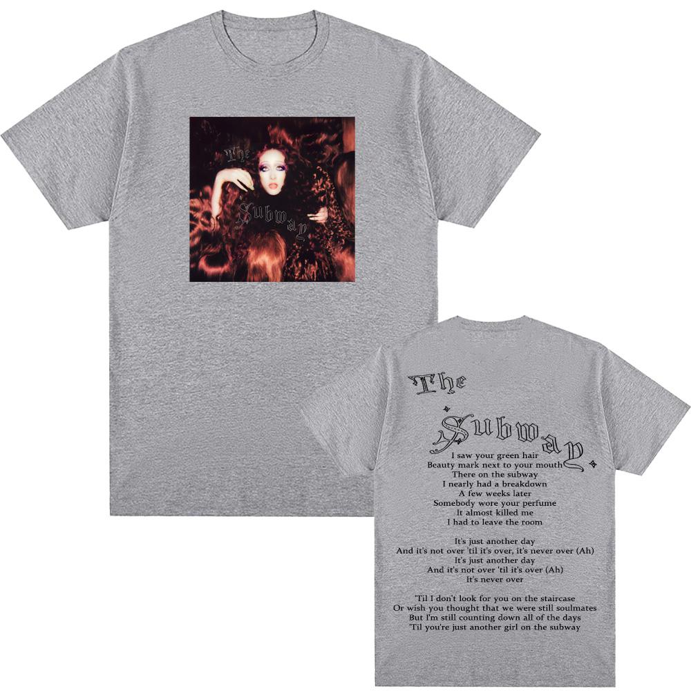 Chappell Roan-The Subway TEE Graphic Printing Hip Hop Vintage Tee-shirt Summer Short Sleeve Harajuku Tshirt 100%Cotton Tees