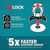 Makita D-72665 Дисковая щетка X-Lock 4-1/2 дюйма из гофрированной проволоки из углеродистой стали