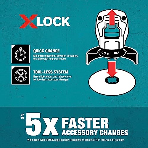 Makita D-72665 Дисковая щетка X-Lock 4-1/2 дюйма из гофрированной проволоки из углеродистой стали