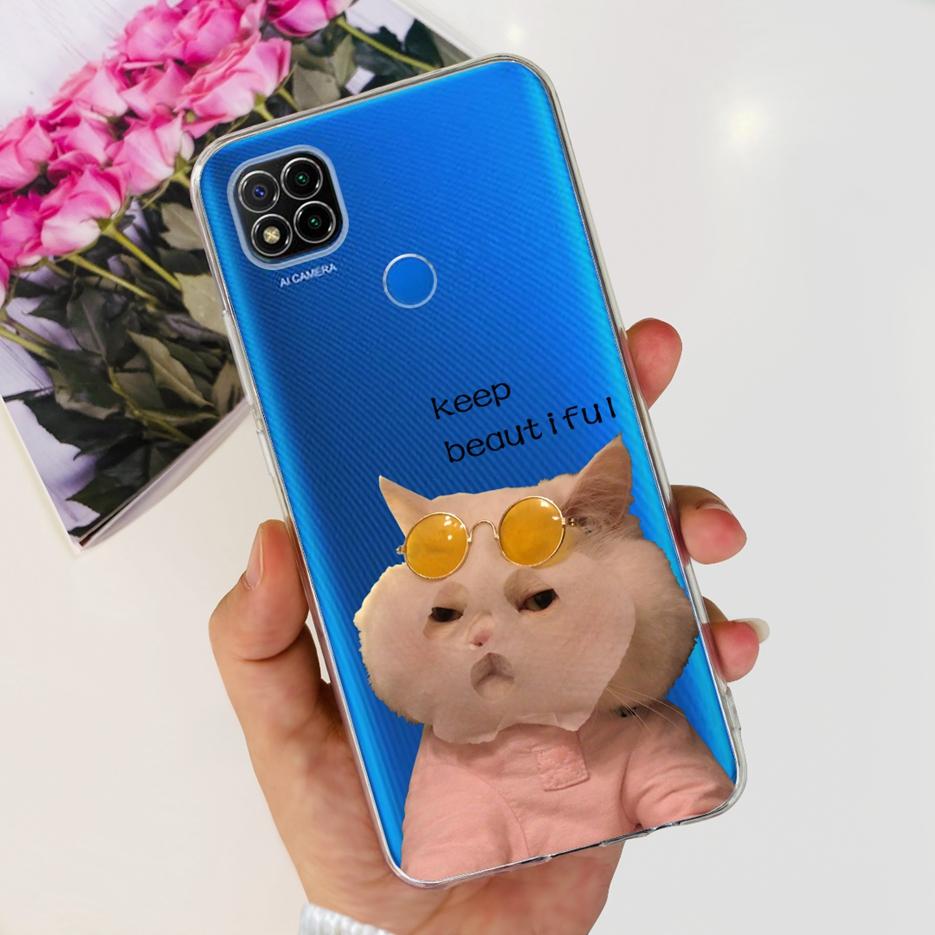 Чехол для Xiaomi Redmi 9C Милый Чехол с Рисунком Панды Астронавта Мягкий Силиконовый Чехол для Телефона Для Xiaomi Redmi 9C NFC Redmi9C Fundas Capa