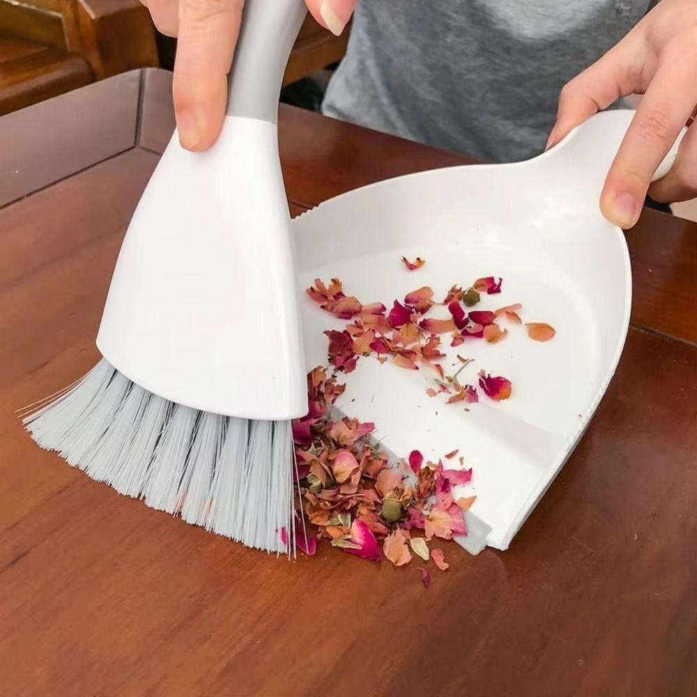 Portable Mini Dustpan and Brush Set Handheld Desktop Mini Broom Set  Desktop Cleaning