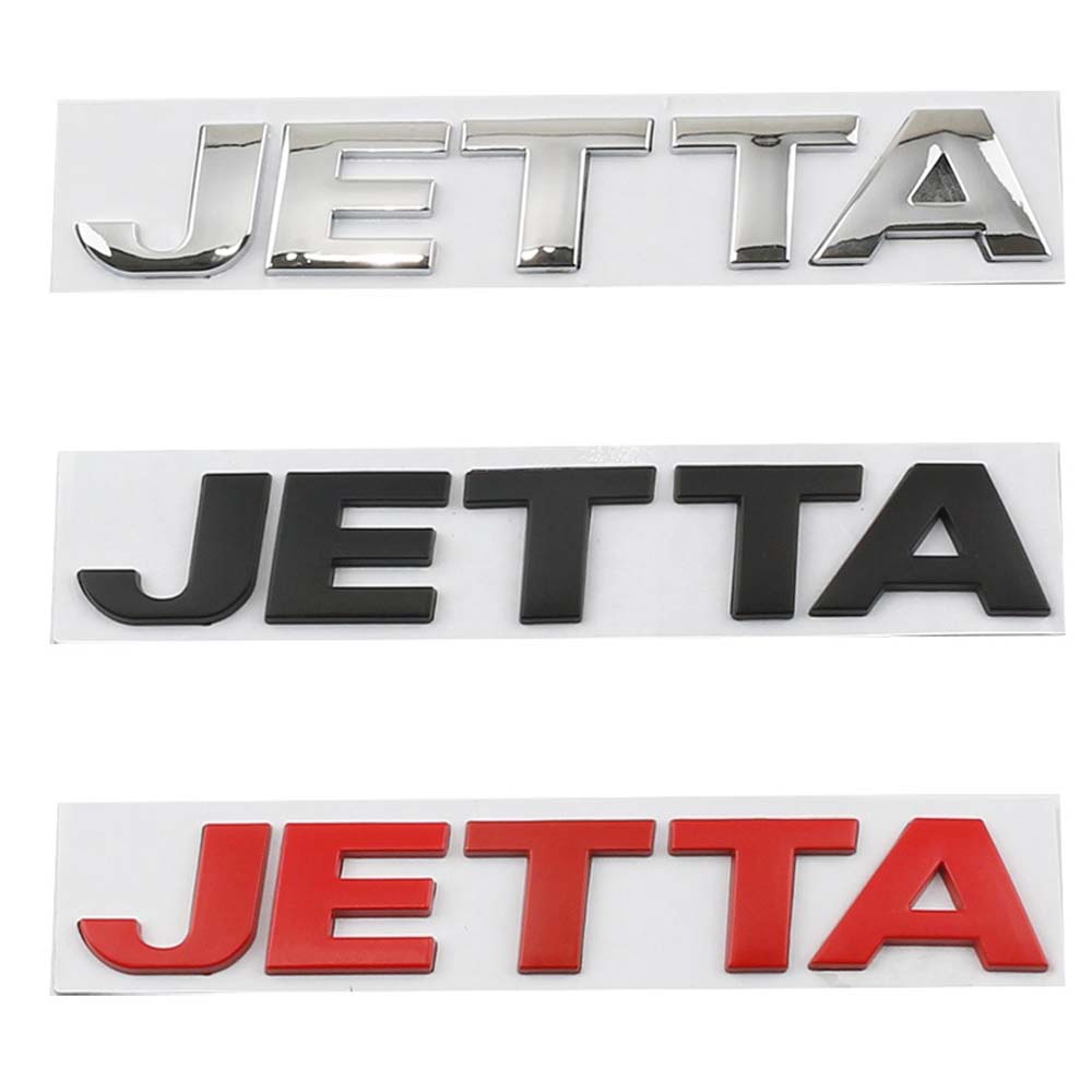 AGLNX1 3D Metal Jetta LOGO VA3 VS5 VS7 Rear Trunk Emblem Badge Sticker Decal Replacemen For VW Volkswagen JETTA