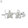 925 Silver Ear Buckles Fashion Hoop Earrings White Crystal Luxury Women's Earrings Wedding Women's Jewelry Premium Gift