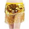 Women's High Waisted Sexy Sequined Half Skirt Waist Accessories Sequined Belly Dance Waist Scarf