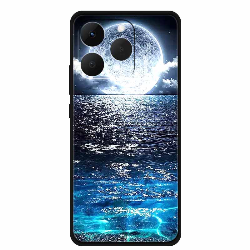 Чехол для Realme 15T 5G Черный Мягкий Силикон ТПУ Чехлы для Телефона для Realme 15T 5G Пылезащитный Защитный Задний Чехол Для Realme15T 6.57"