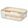 Корзина IKEA RISATORP с отделениями, 33x24x11 см, белая