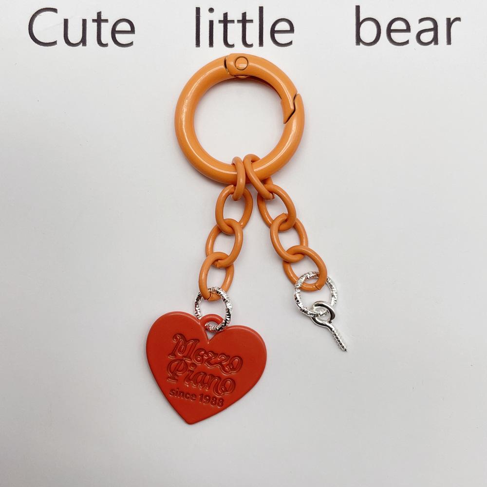 Очаровательный красочный брелок с подвеской Love и цепочкой с пружинным кольцом