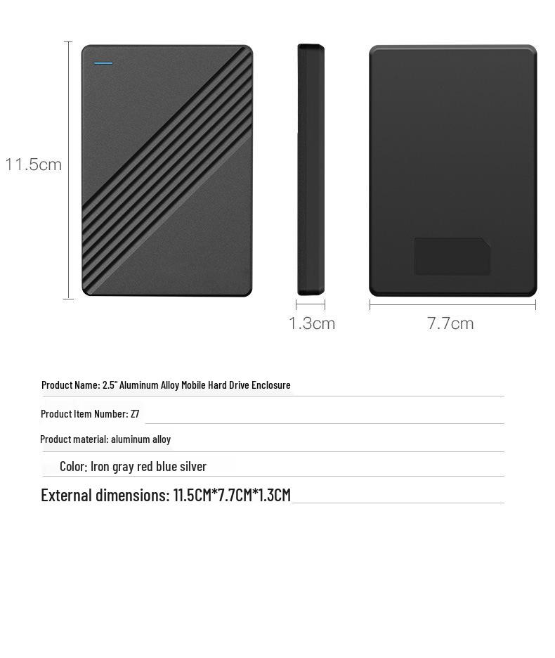 1TB Portable External Game Hard Drive with Large Capacity