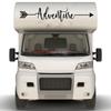 Large Adventure Arrow Camping Rv Sticker Decal Motorhome Caravan Travel Explore for Jeep SUV Car Body Side Vinyl