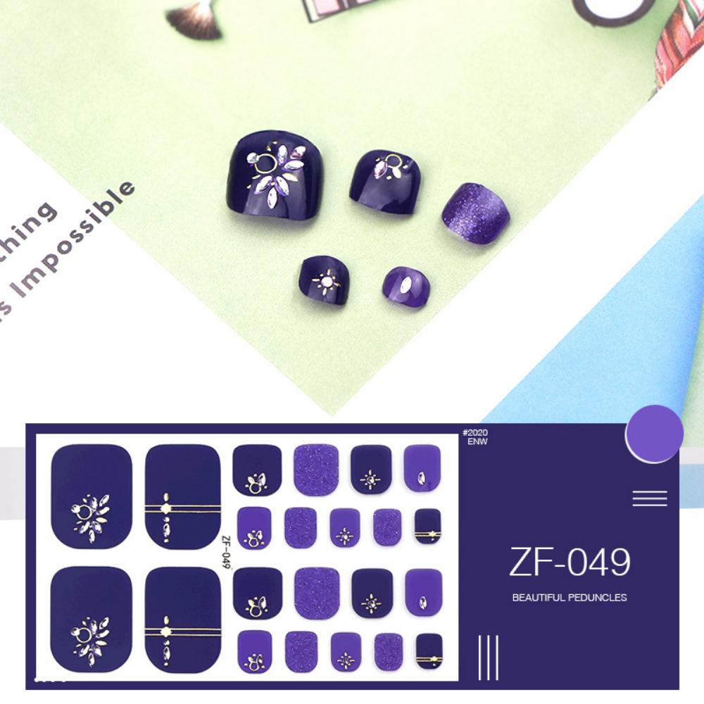Наклейка для ногтей на ногах трехмерная 3D имитация страза наклейка для ногтей на ногах водостойкая наклейка для ногтей на ногах полная наклейка