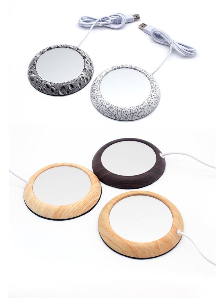 USB Heated Coaster: Metal Cup Warmer for Coffee, Tea, or Gifts