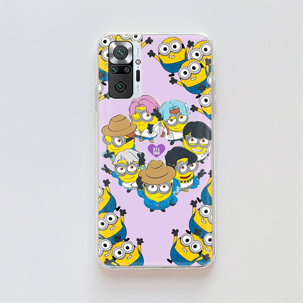 Прозрачный чехол для Samsung A04 A14 A23 A34 A54 M23 M33 M52 M53 Realme Narzo 50 50I 50a Prime C35 C55 C30S 10 9 Pro M-76 Милые миньоны