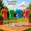 Battery Operated Water Spray Fan Plastic Portable Mist Fan New Handheld Misting Fan  Beach Camping