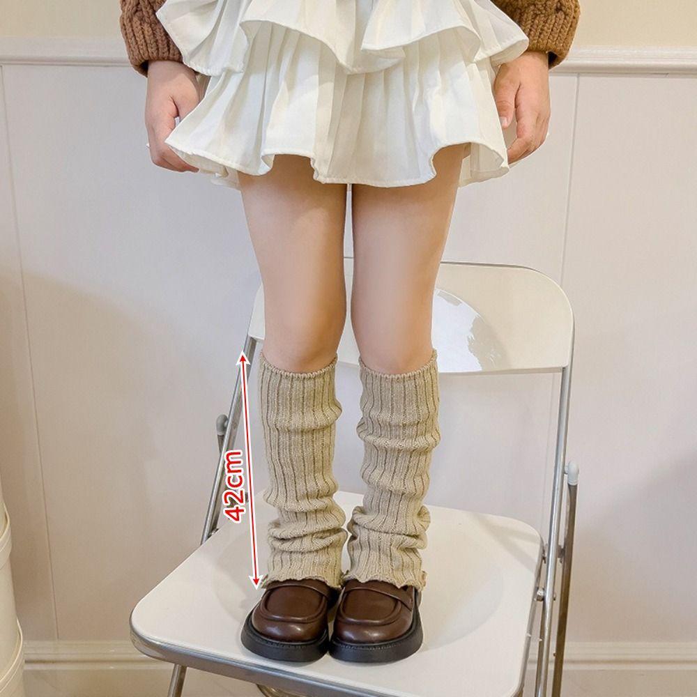 Милые Сладкие Лолиты Вязаные Носки Вязание Длинные Гольфы Однотонные Носки для Сапог Осень Зима