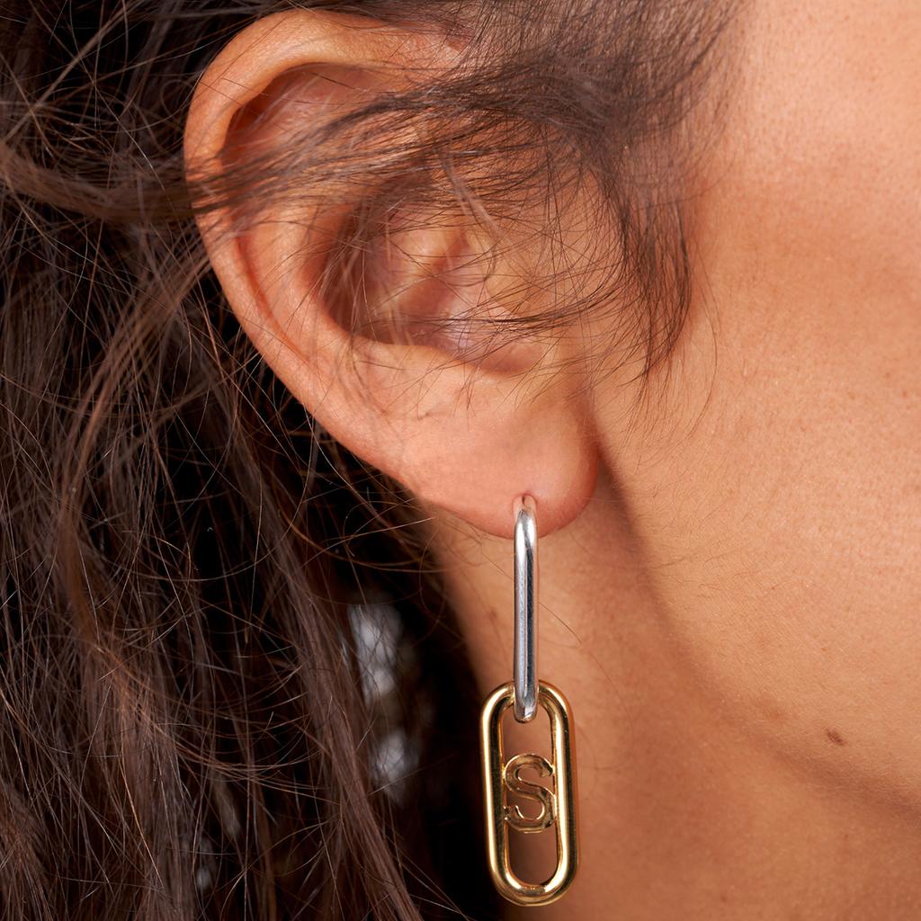 Двухцветная серьга AG3 SUPERB для женщин