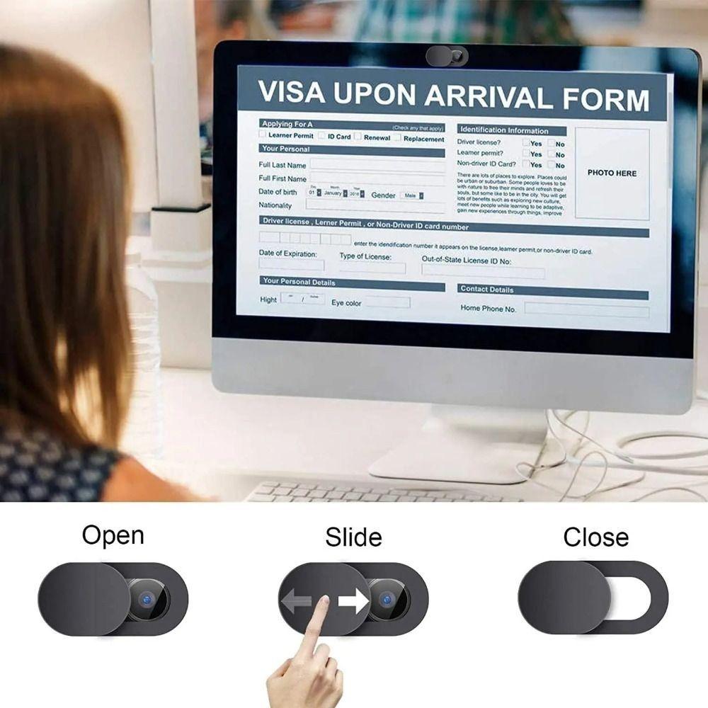 10PCS Occlusion Webcam Cover Antispy Lenses Privacy Sticker Privacy Lens Shutter Slider PC Tablet