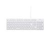 BUFFALO USB Connection Wired Stylish Keyboard White BSKBU15WH