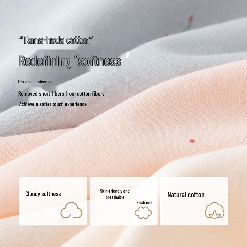 Dingguagua Женские трусы-слипы 7A из антибактериального хлопка с высокой посадкой (3-Pack)