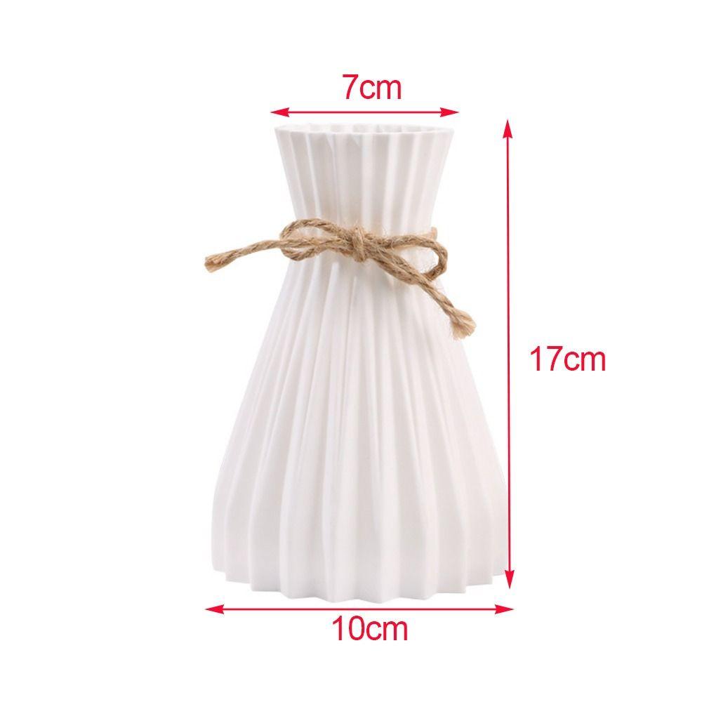 Rattan Living Room Ceramic Flower Pot Plastic Flower Vase Simplicity Flower Vase Imitation Ceramic