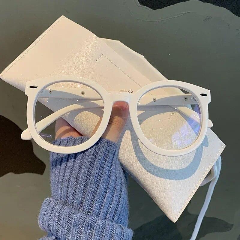 Большие черные очки для близорукости для мужчин и женщин с круглой оправой, очки для близорукости, оптические очки, диоптрии от -0,5 до -6,0