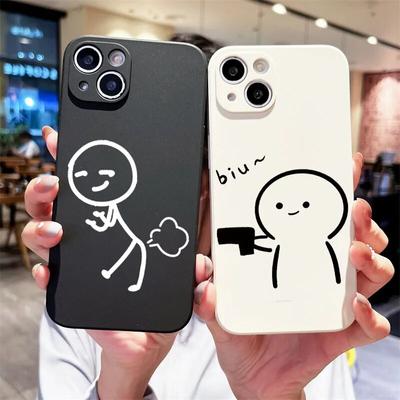 Прекрасный мягкий анимационный модный телефон для Iphone 13 7 Max Mini 6s 14 XR 11 Pro 6 X 12 XS Plus 8, силиконовый прямой силиконовый мягкий чехол из ТПУ