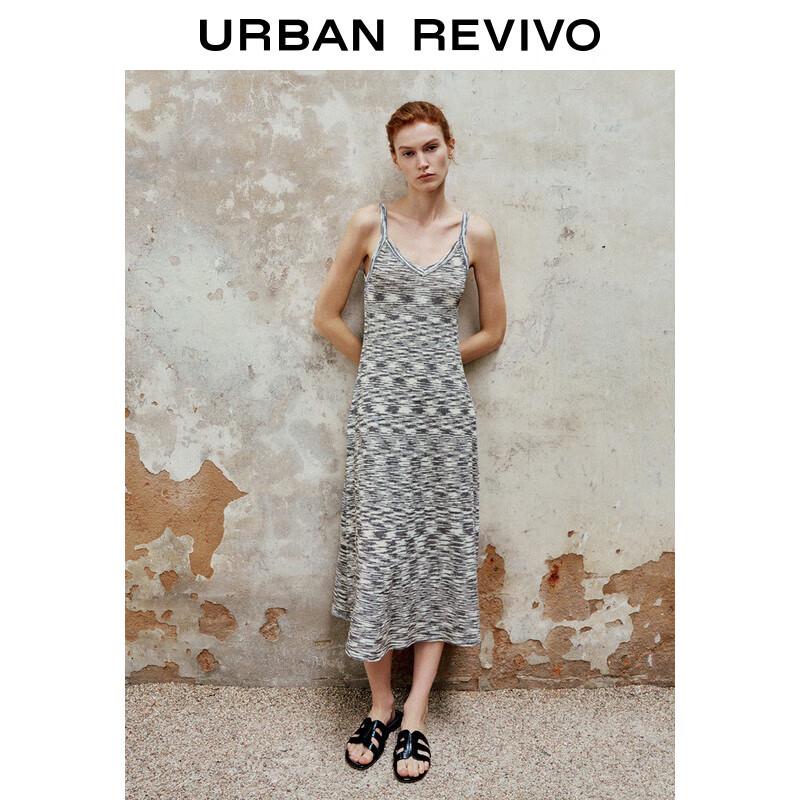 UR 2024 Autumn Mélange Strap Knit Dress