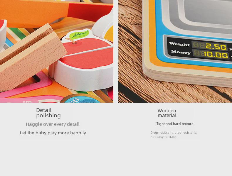 Деревянный набор игрушек-головоломок для резки фруктов для детей: Кухонный игровой набор и набор для барбекю