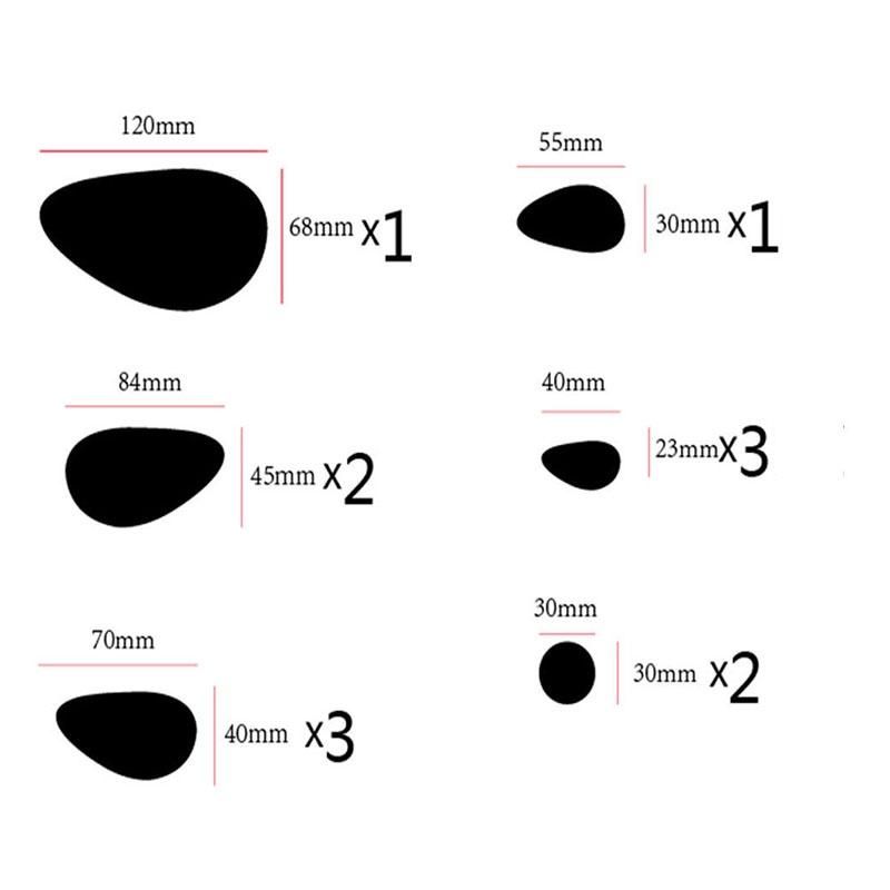 Превосходные 12 шт. 3D зеркальные виниловые наклейки на стену для легкого украшения дома