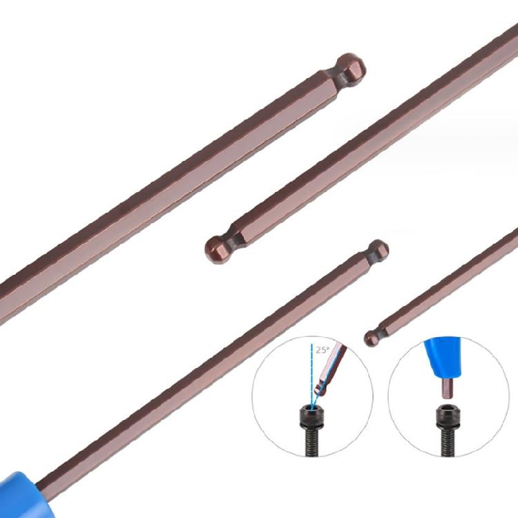 Шестигранный ключ с Т-образной ручкой, длинные рычаги, шестигранник с шаровым наконечником, инструмент-отвертка